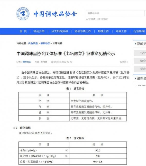 老坛酸菜事件-老坛酸菜标准2
