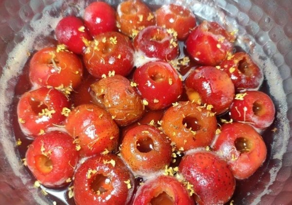 山楂可以做成哪些食品-糖桂花酿山楂11
