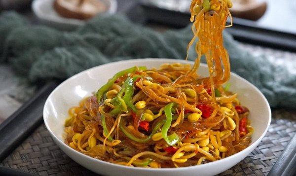 黄豆芽粉丝怎么炒-黄豆芽...