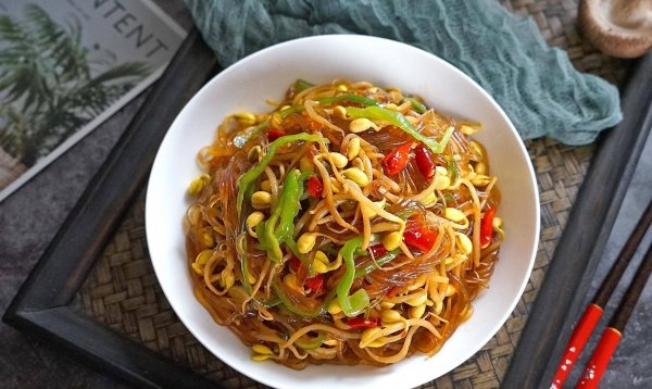 黄豆芽粉丝怎么炒-黄豆芽炒粉丝的家常做法2