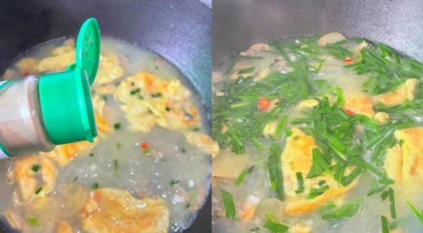 适合春季食用的家常汤-蛤蜊韭菜鸡蛋粉丝汤11