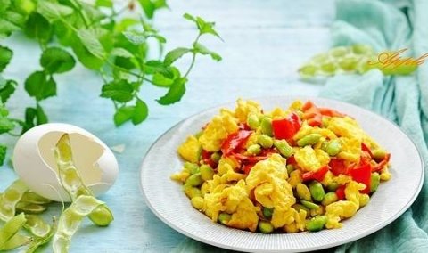 夏天没劲吃什么好-毛豆炒...
