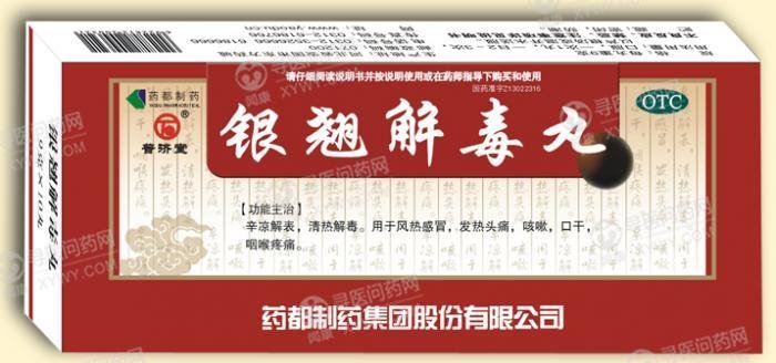 《药都制药 银翘解毒丸》...