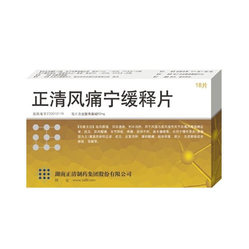 《湖南正清 正清风痛宁缓...