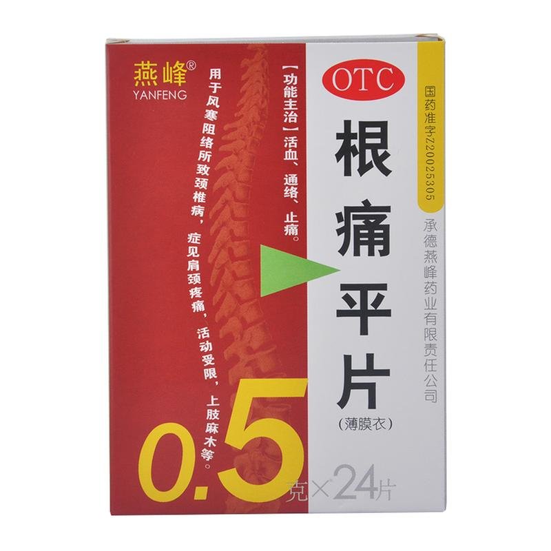《燕峰 根痛平片》说明书