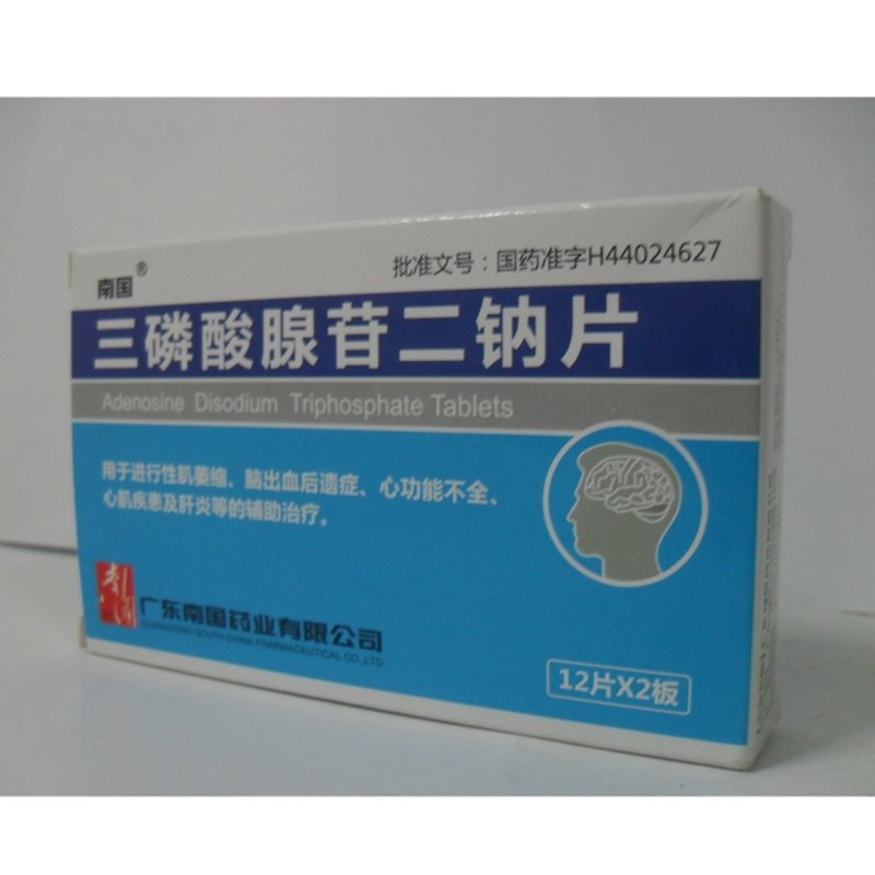 《广东南国 三磷酸腺苷二钠片》说明书