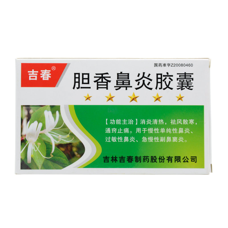 《吉林吉春 胆香鼻炎胶囊》说明书
