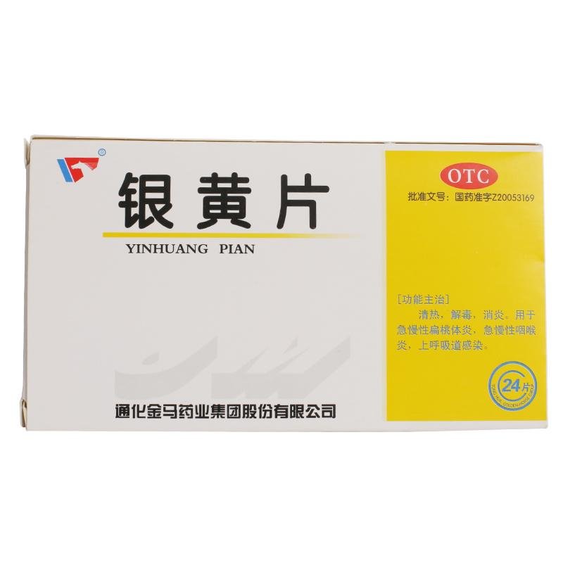 《通化金马 银黄片》说明书