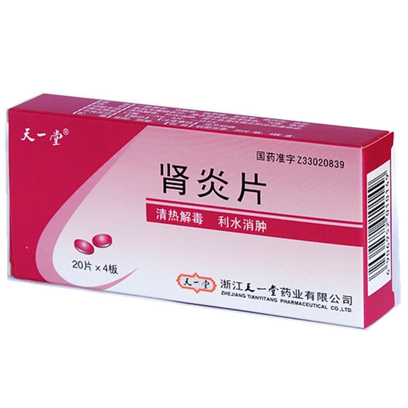 《浙江天一堂 肾炎片》说明书