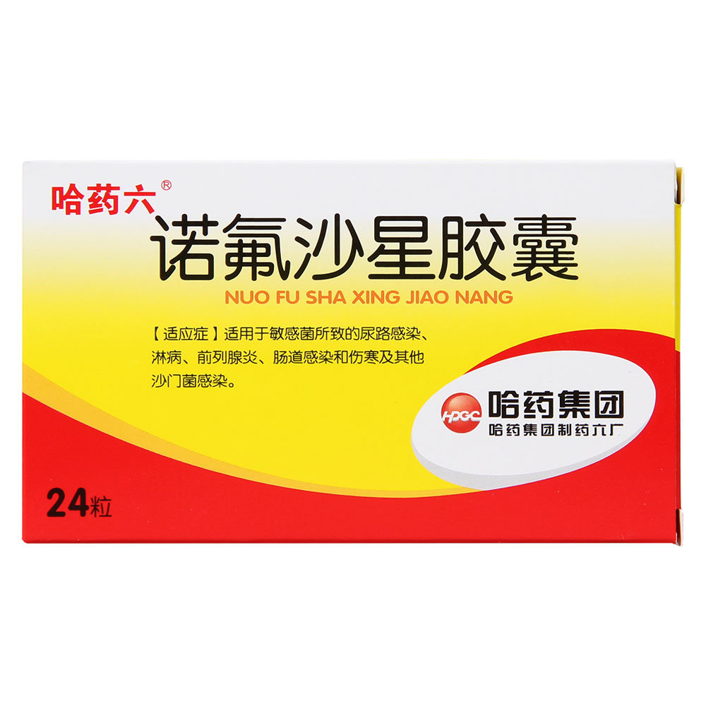《哈药六 诺氟沙星胶囊》说明书