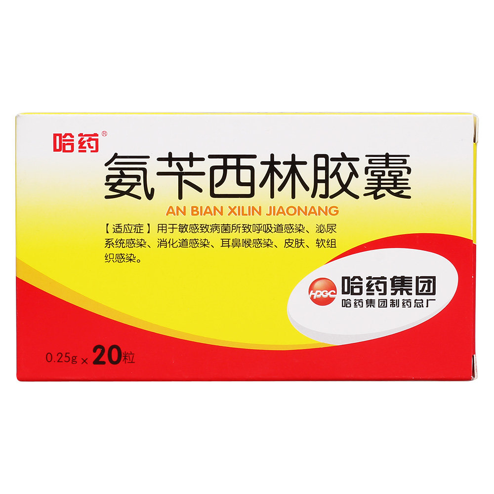 《哈药总厂 氨苄西林胶囊...