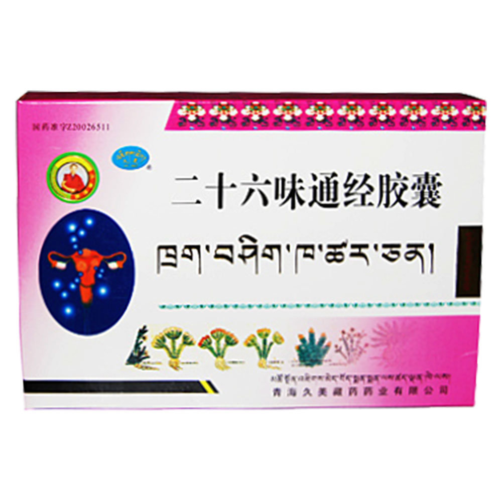 《青海久美 二十六味通经胶囊》说明书