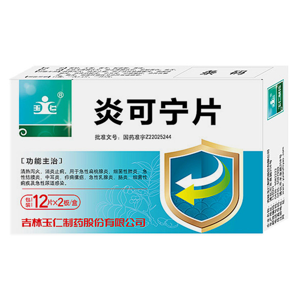 《玉仁 炎可宁片》说明书