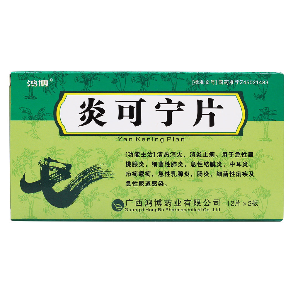 《广西鸿博 炎可宁片》说...