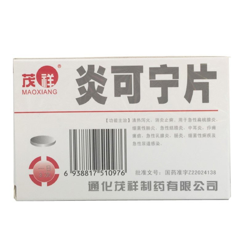 《通化茂祥 炎可宁片》说...