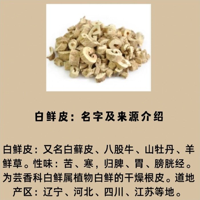 《本草纲目》草部：白鲜